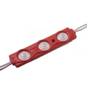3lü Mercekli Modül Led - Kırmızı 12V 1.2W