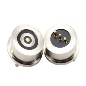 3-Pin 13.5mm Pogo Pin Manyetik Konnektör Takımı (2-Pin Ortak)