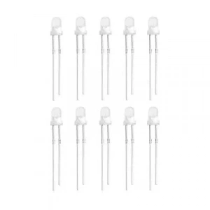 3mm Beyaz Led Paketi - 10 Adet
