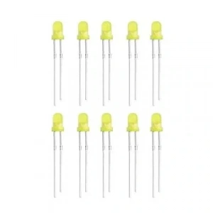 3mm Sarı Led Paketi - 10 Adet
