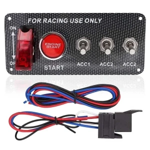 4lü ON-OFF Toggle Switch Panel - Motor Start Butonlu