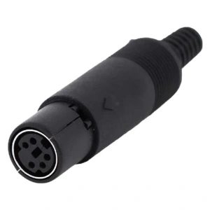 5 Pin Dişi Mini DIN Konnektör