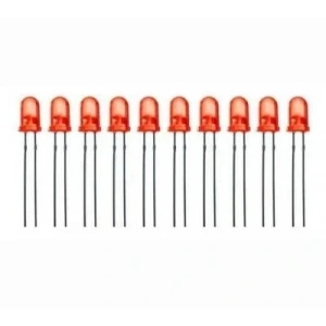 5mm Kırmızı Led Paketi - 10 Adet