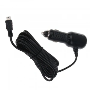 5V 2,4A Çift USB Araç Çakmaklık Şarj Cihazı Mini USB Çıkışlı - 3,5m Kablo