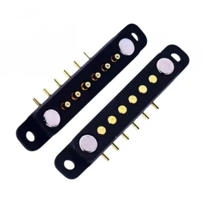 6-Pin 2.54mm 90C Pogo Pin Manyetik Konnektör Takımı - Kulaklı