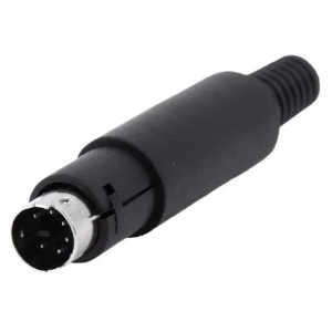 6 Pin Erkek Mini DIN Konnektör