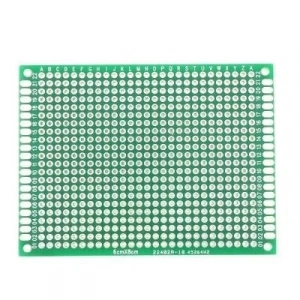 6x8cm Epoxy Çift Taraflı Delikli Plaket
