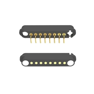 8-Pin 2.54mm 90C Pogo Pin Manyetik Konnektör Takımı