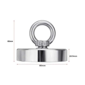80mm Fishing Magnet - Neodyum Pot Mıknatıs