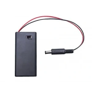 9V Pil Yuvası - Kutulu ve Anahtarlı