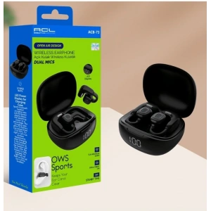 ACB-73 LED Göstergeli Çift Mikrofonlu Açık Kulak Kablosuz Bluetooth Kulaklık