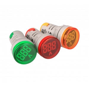 AD22-22V 22mm Dijital Voltmetre 20-500V AC Sarı