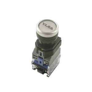 Anahtarlı Push Buton 220V Beyaz Işıklı YJ139-LA38