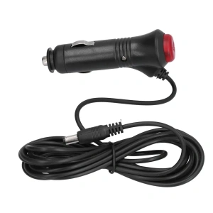 Araç Çakmak Soketi On-Off Anahtarlı DC Jack Çıkışlı - 3m Kablolu