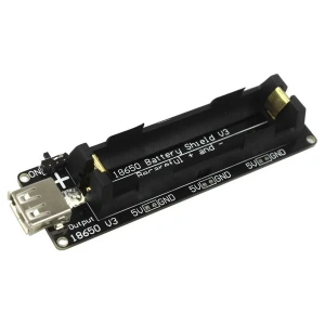 Arduino ve WEMOS ESP32 için Mikro USBli Lityum Batarya Şarj Shieldi V3