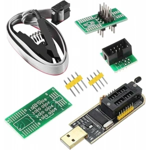 CH341A 24 25 Serisi EEPROM Flash BIOS USB Programlayıcı + SOIC8 Test Klipsi