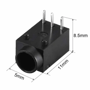 DC-003A 1mm Dişi Jack Şase 3 Pin