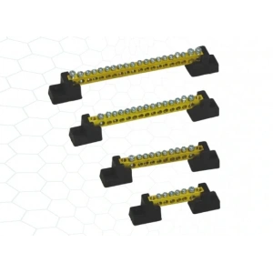 Delikli Pano Topraklama Klemensi Ayaklı PTK5018 2+23 6,5 x 9 mm 20 Adet