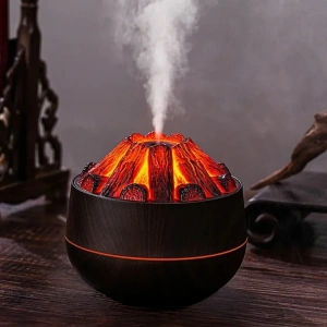 Divex Kömür Ateşi Görünümlü Hava Nemlendirici Charcoal Fire Humidifier Siyah H-55