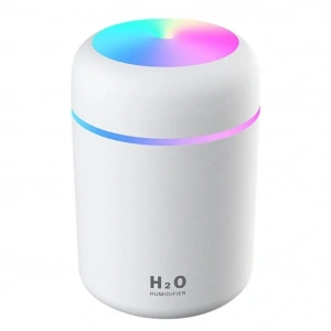 Divex Renkli Led Işıklı Hava Nemlendirici USB Colorful Humidifier Beyaz H-17