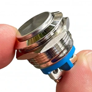 E97 19mm Metal Buton Yaylı Çıkık Kafa 1NO