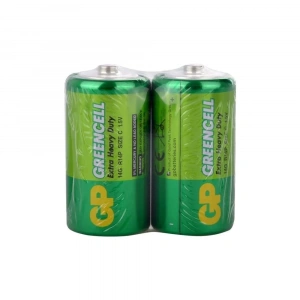 GP GP14G Greencell R14 Çinko C Orta Boy Pil 2li Shrink