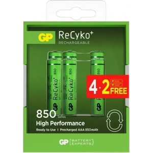 GP Recyko 850 Serisi AAA Şarjlı Pil 4+2