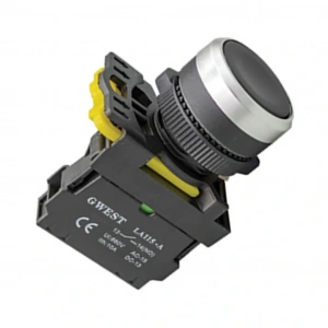 GW A5-41 22mm Siyah Yaylı Buton 1NO