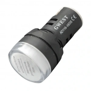 Gwest 16-24V-B 16mm Beyaz Ledli Sinyal Lambası 24V