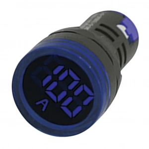 Gwest 22 AS-M 22mm AD-116 Serisi Akım Trafolu Mavi Ampermetre 0-100A