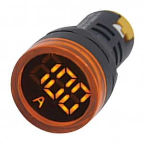 Gwest 22 AS-S 22mm AD-116 Serisi Akım Trafolu Sarı Ampermetre 0-100A
