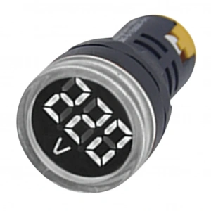 Gwest 22 VS-B 22mm AD-116 Serisi Beyaz Voltmetre 24-550V