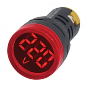 Gwest 22 VS-K 22mm AD-116 Serisi Kırmızı Voltmetre 24-550V