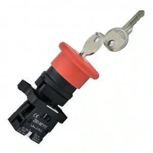 Gwest BZ-01ZA 22mm Kalıcı Acil Stop Anahtarlı Mantar Buton 1NC