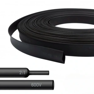 Gwest Woer Isı İle Daralan Makaron Siyah Çap:10mm 100 Metre