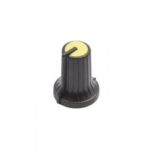 HT500 15mm Potansiyometre Düğmesi Siyah-Sarı