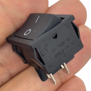 IC-127 Orta Boy Işıksız Anahtar On-Off 4P Siyah