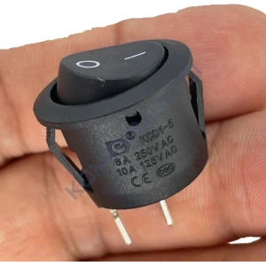 IC-133-2 Yuvarlak Işıksız Anahtar Yaylı (On)-Off 2P