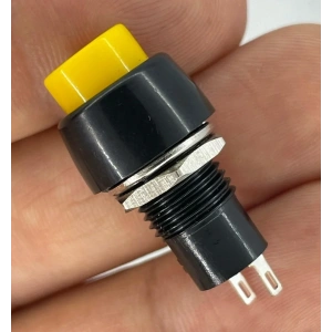 IC-190 Sarı Buton Yuvarlak Plastik Kalıcılı 10mm