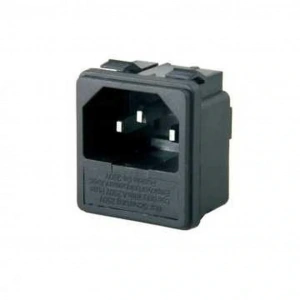 IC-213A C14 Power Soket Erkek Şase Kulaksız (Sigorta Yuvalı)