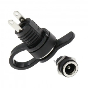 IC-258B 2.1mm DC Somunlu Korumalı Jak 8mm