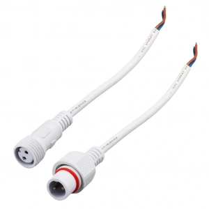IC266K Kablolu IP67 Konektör Takım 2 Pin Beyaz