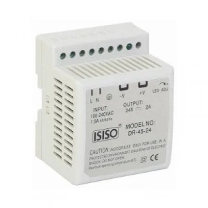 IDR-45-24 - 45W 24VDC 2A Raya Montajlı Güç Kaynağı
