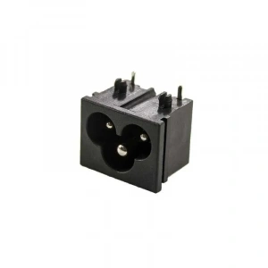 IEC320 C6 Erkek Power Soketi 90 Derece