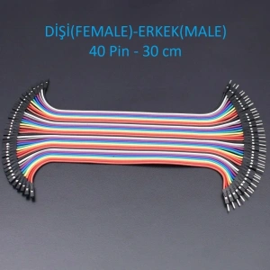 Jumper Kablo Dişi Erkek F2M 40 Pin 30cm