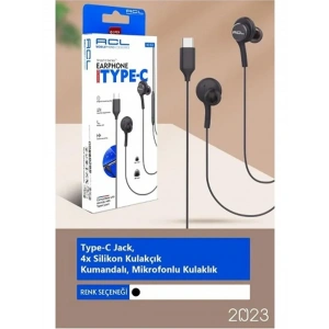 K1-53 Type-C Jack Mikrofonlu Kumandalı Kablolu Kulaklık
