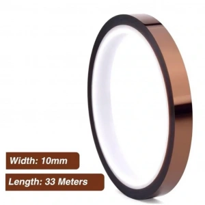Kapton Bant 10mmx33m Yüksek Isıya Dayanıklı Yanmaz Bant