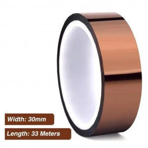 Kapton Bant 30mmx33m Yüksek Isıya Dayanıklı Yanmaz Bant
