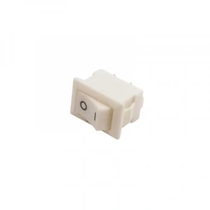KCD11 Mini Beyaz On-Off Anahtar - Kısa Pinli