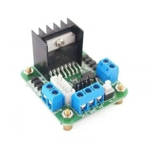 L298 Voltaj Regulatörlü Çift Motor Sürücü Kartı (Yeşil Pcb)